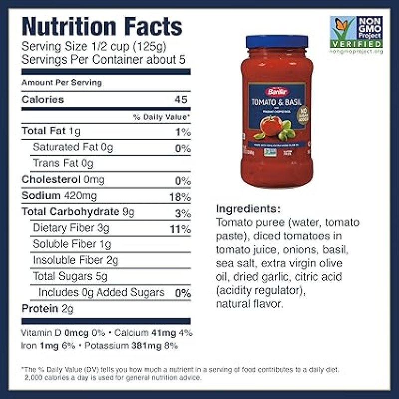 Barilla Tomato & Basil Pasta Sauce 24 oz