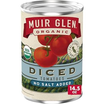 Muir Glen Organic Diced Tomatoes No Salt Added 14.5 oz