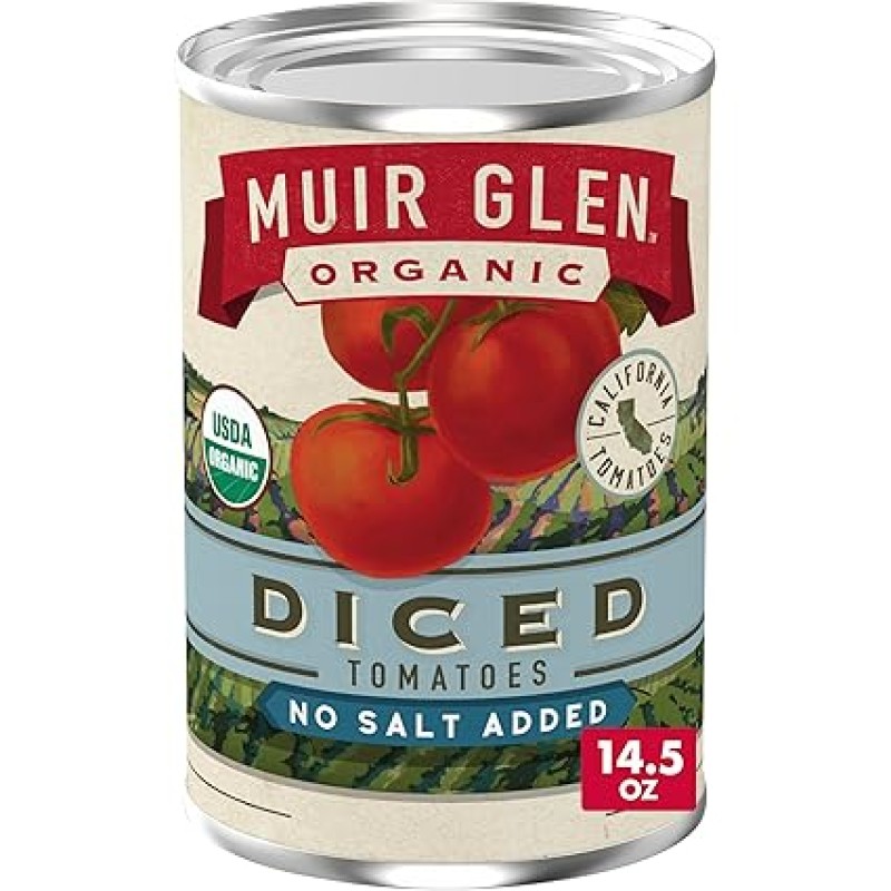 Muir Glen Organic Diced Tomatoes No Salt Added 14.5 oz