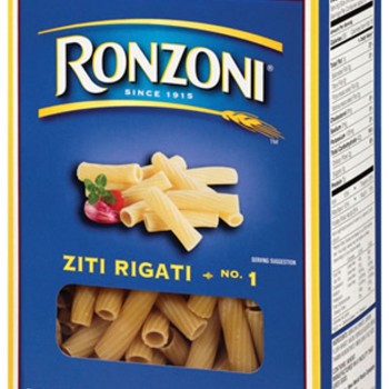Ronzoni Ziti Rigati Pasta