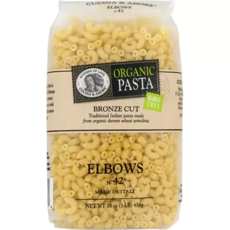 Cucina & Amore Organic Pasta Elbows Bronze Cut N. 42