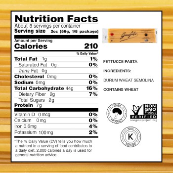 Garofalo Fettucce Premium Durum Wheat Semolina Pasta