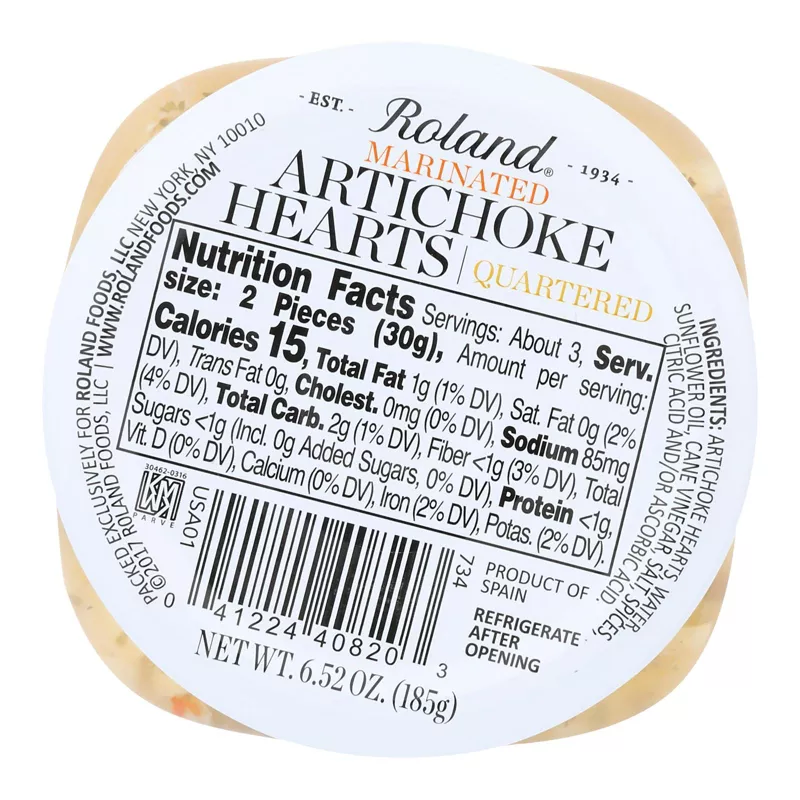 Roland Marinated Artichoke Hearts Quartered